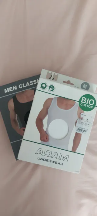 Lote 4 Camisetas Interiores ADAM Talla M
