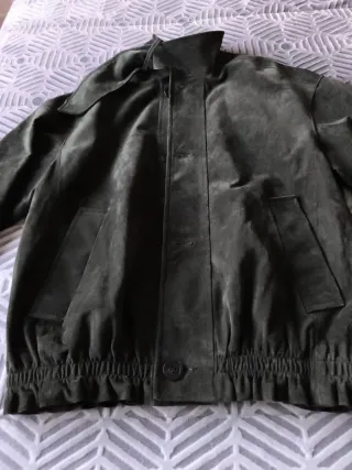 Chaqueta con etiqueta de piel  Ante 100,% zara x