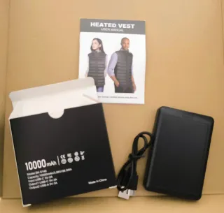Chaleco calefactable mujer negro
