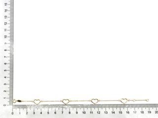 E1805179-110 Pulsera Oro 18k Corazones