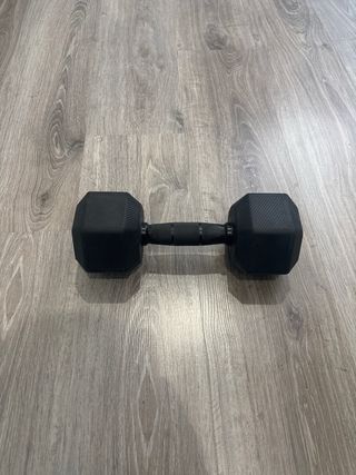 Mancuerna 10kg Hexagonal Negra
