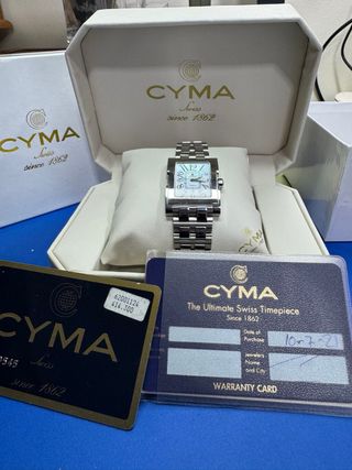 Reloj Cyma Automático Mujer Plata y Nácar
