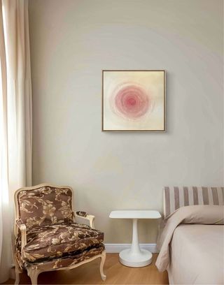 Cuadro acrílico abstracto rosa UNICO.