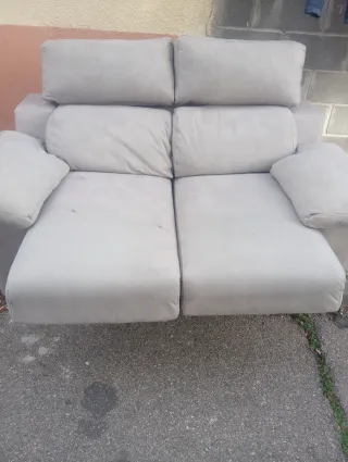 Sofá de 2 plazas gris