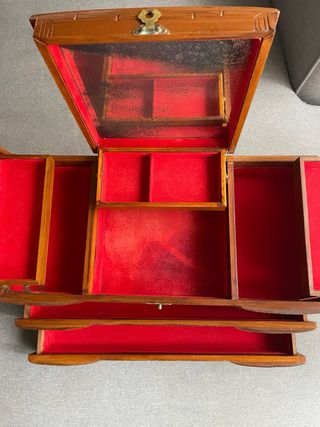 Joyero madera asiático dragón