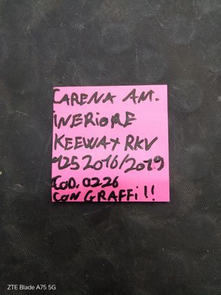 Carena Sinistra Inferiore Keeway RKF 125