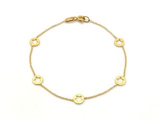 E1805179-145 Pulsera Oro 18k Estrellas