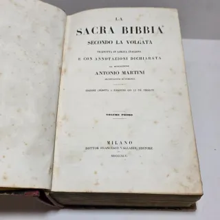 La Sacra Bibbia di Antonio Martini 1845 Volume 1