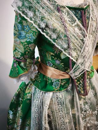 Traje Fallera Verde Talla M Poco Uso