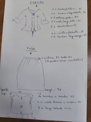 Traje Fallera Verde Talla M Poco Uso