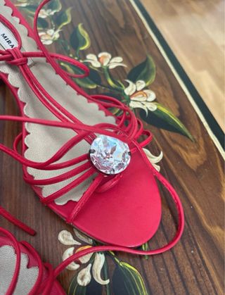 Sandalias Pedro Miralles Rojas con Joya