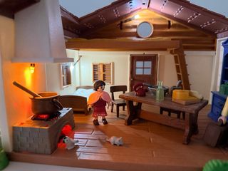 Playmobil Casita de Heidi con luz LED