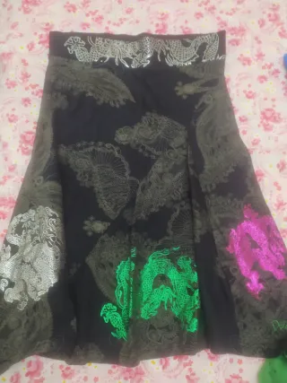 Falda estampada dragones Desigual