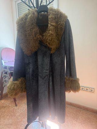 Gabardina Piel Mujer Talla S-M-XL