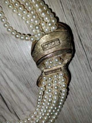 Collana alta bigiotteria vintage donna girocollo