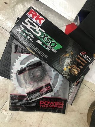 Kit Transmisión RK 525XSO Cadena Corona Piñón