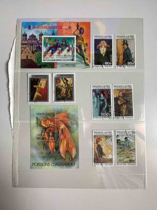 Bloques y sellos: muchos temas.