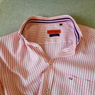 Camisa Rayas Rosas Talla L