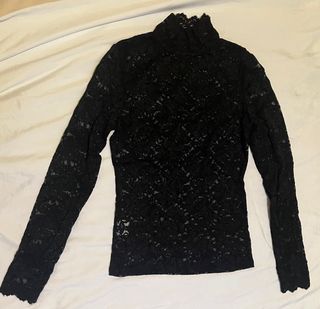 Blusa encaje manga larga