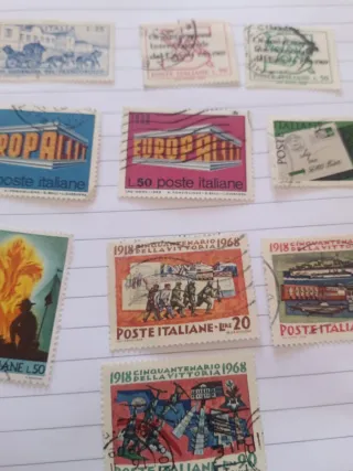 10 Francobolli Italiani 1968/69 Vari Soggetti