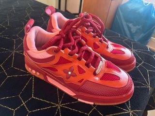 Zapatillas Louis Vuitton Hombre Naranja Rojo