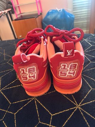 Zapatillas Louis Vuitton Hombre Naranja Rojo