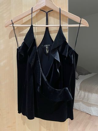 Top tirantes System Action negro talla S