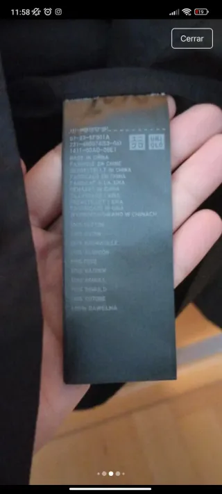 Camisa Uniqlo x JW Anderson Negra, talla XS.