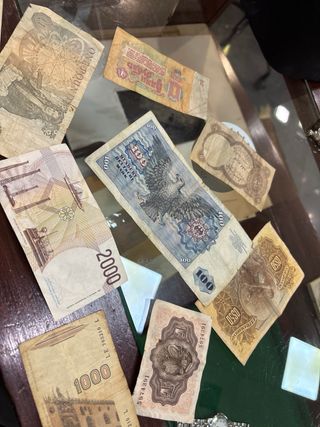 Lotes de Billetes Antiguos Varios Países