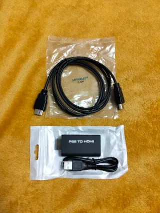 Adaptador PS2 HDMI con Cable HDMI. PRODUCTO NUEVO