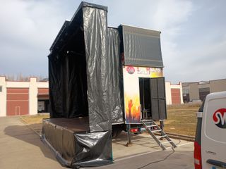 Camión escenario 3500kg disco móvil