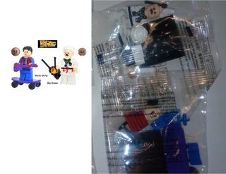 2 Minifigure Back to the Future Mc Fly  tipo Lego