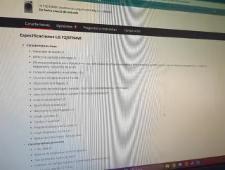 Lavadora LG 8kg A+++ Direct Drive