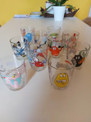 Collezione 9 Bicchieri Nutella Cartoon