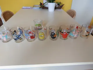 Collezione 9 Bicchieri Nutella Cartoon