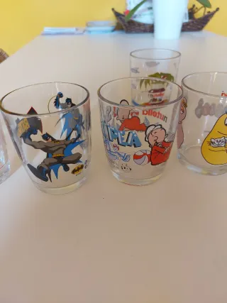 Collezione 9 Bicchieri Nutella Cartoon