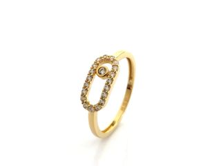 E1800428-37 Anillo Oro 18k con Circonita
