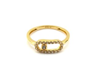 E1800428-37 Anillo Oro 18k con Circonita