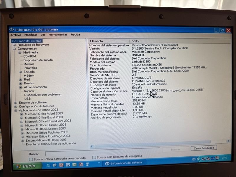 Portátil Dell Latitude D800 afbeelding 2