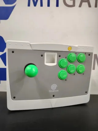 Arcade Stick Dreamcast Verde/Blanco