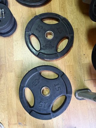 Discos Olímpicos 15 kg (2 unidades)