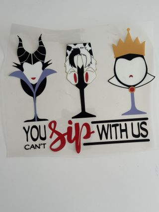 Pegatina UV DTF Villanas Disney