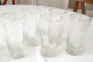 Juego 6 vasos whisky y cubitera plata