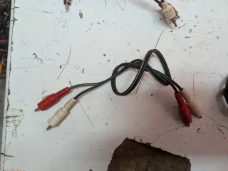 Lotto 7 Cavi Per Stereo RCA Hi-fi Vintage Funziona