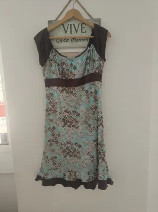 Vestido estampado mujer