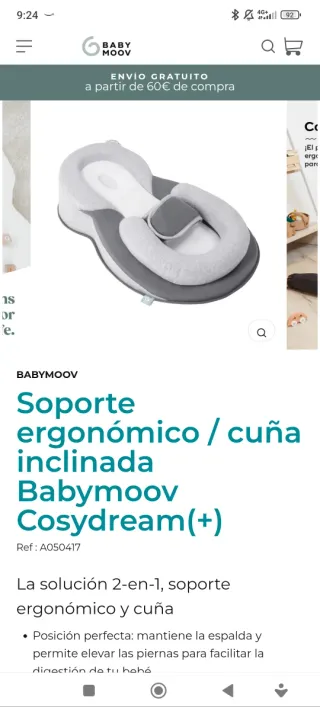 Supporto ergonomico / cuneo inclinato Babymoov Cosyd