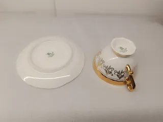 Chávena café e pires Vista Alegre antiga Porcelana