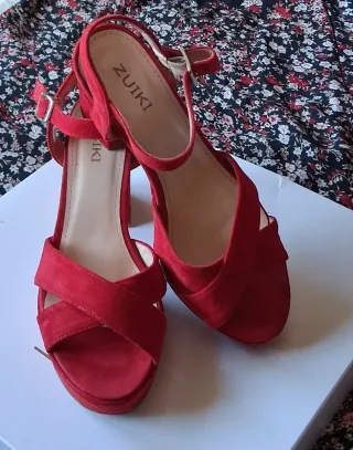 Sandali ZUIKI donna tacco alto rossi