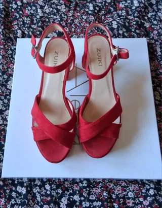 Sandali ZUIKI donna tacco alto rossi
