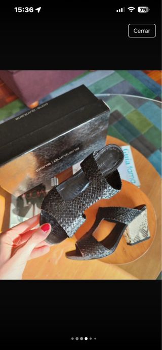 Pons Quintana Sandalias Tacón Serpiente